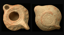 Lamp, Terracotta, ca. 2nd-3rd Cent AD, Beautiful!